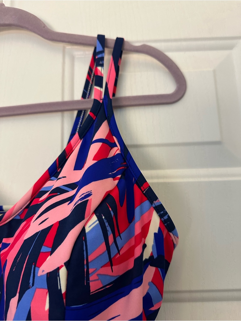 Miraclesuit Malibu Swim Tankini Tropical Double Strap Size 16 - Picture 2 of 8